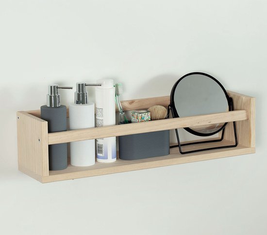 Astigarraga Wandplank - wandrek - kruidenrek - 60cm - PEFC dennenhout
