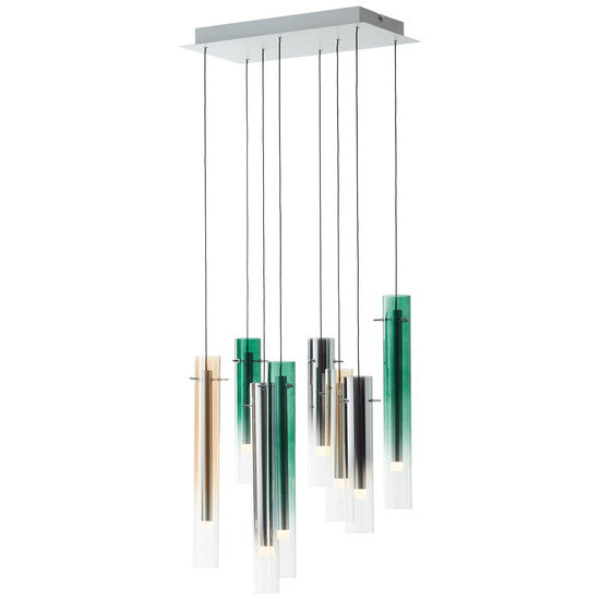 briljant LED hanglamp, 8-lamps 32W warm wit