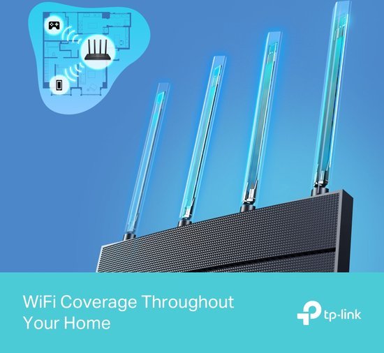 TP-Link Archer AX12 - Router - Dual Band - Wi-Fi 6 - 1500 Mbps