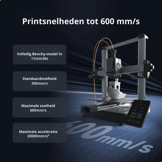 Anycubic Kobra 3 V2 Combo 3D Printer – 4/8-Kleuren ACE Pro Multicolor – 600 mm/s Snelheid – LeviQ 3.0 Auto-Leveling – 255×255×260 mm Bouwvolume – Vibratiecompensatie – 720p Camera – Direct Printklaar