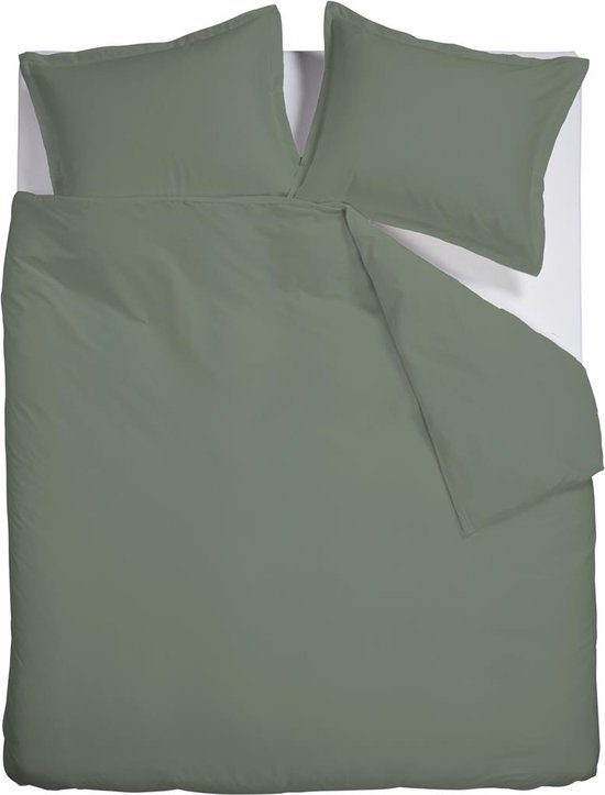 Ambiante Bamboo Uni dekbedovertrek - Lits-Jumeaux - 240x200/220 cm - Groen
