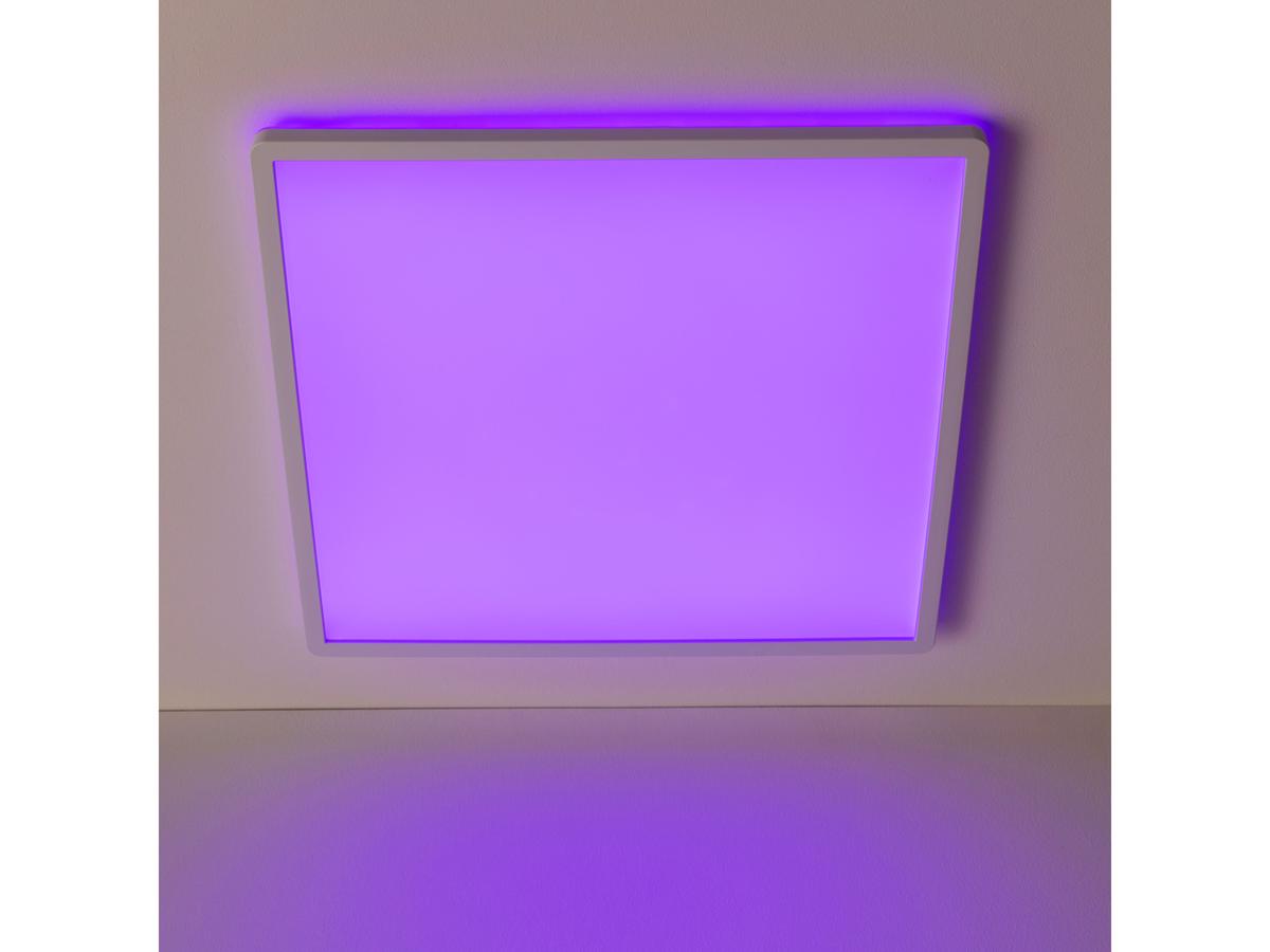 Brilliant Tanida LED-Plafondlamp - RGBW Kleuren - Vierkant Model - 23W, 3000 lm, 4000K