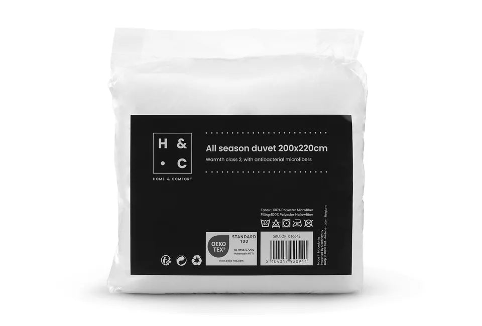 All-Year Dekbed 135 x 200 cm – Ademend & Antibacterieel – Voor Elk Seizoen