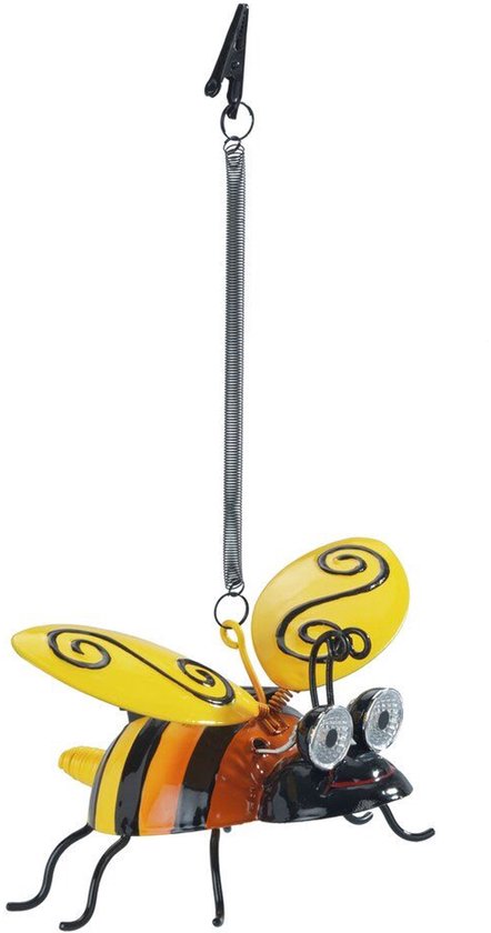 Maximex LED Zonne-bij Tuinverlichting - Decoratieve Solarlamp - 8 x 14 x 6 cm