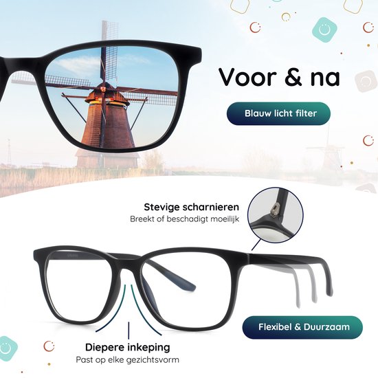 Blauw Licht Bril Zonder Sterkte - Computerbril - Blue Light Glasses - Beeldschermbril
