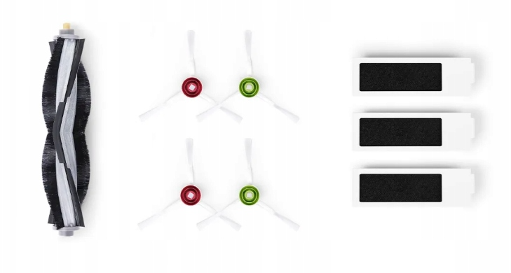 Ecovacs T20e OMNI Antibacteriële Servicekit - Hoofdborstel, Zijborstels & Filters