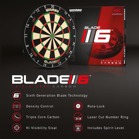 WINMAU - Blade 6 Triple Core Dartbord
