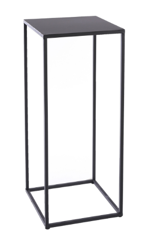 Mica Decorations Bijzettafel Quinty – 25x25x60 cm – Zwart – IJzer