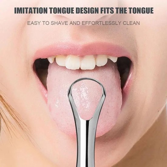 Techvavo® Professionele Tongschraper 3-in-1 Set - Tongreiniger - Ultieme Mondverzorging voor een Frisse Adem