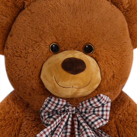 Teddybeer met hart, bruin, 98 cm, knuffelbeer