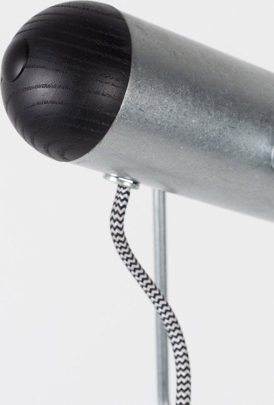 Zuiver Marlon Vloerlamp – Minimalistisch Design met Industriële Touch – Verzinkt Zilver – 134,5 cm