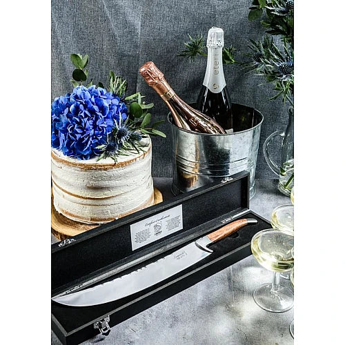 Style de Vie Laguiole champagnesabel - 44 cm - Bruin - Met zwarte kist