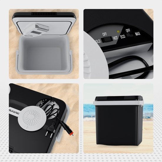 Auronic Elektrische Koelbox - Coolbox - 25L - 12V en 240V - Zwart