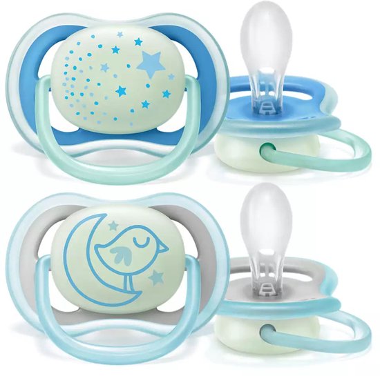 Philips Avent - Ultra Air Night - 6/18 maanden - 2 stuks - Blauw - SCF376/20