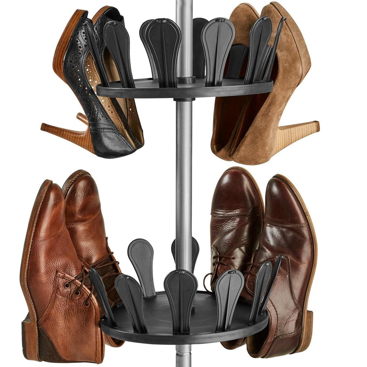 tectake® - schoenencarrousel - voor 96 schoenen - 402645