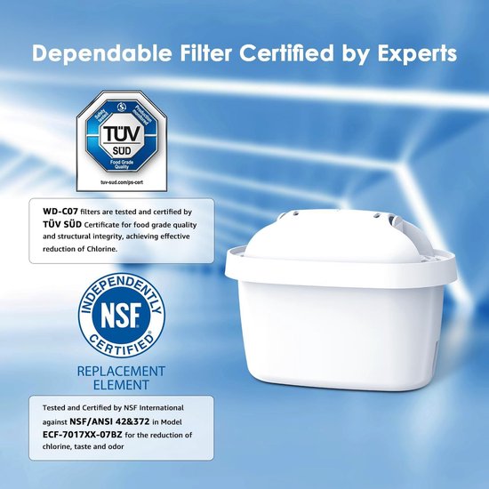 Waterdrop TÜV SÜD Gecertificeerde Filterpatroon - 6 stuks