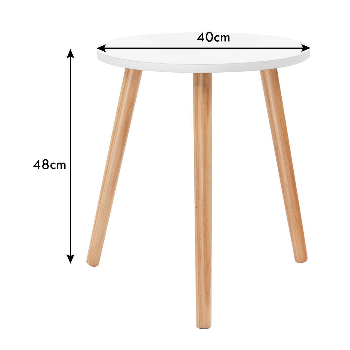 Coast salontafel bijzettafel eettafel keukentafel nachtkastje hout hout wit