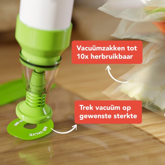 KitchenBrothers Sous Vide Stick – Incl. Accessoires – 1200 W – 11 x 7,5 x 34,7 cm – Zwart/RVS