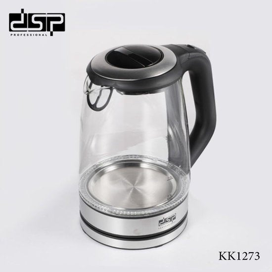 DSP KK1273 Waterkoker 2,0L 2200W | Snelkoker met Blauwe LED-verlichting, Kalkfilter & Automatische Uitschakeling