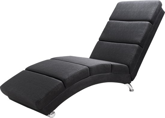 Casaria Relaxfauteuil - Massage en Verwarmingsfunctie Stof - Antraciet