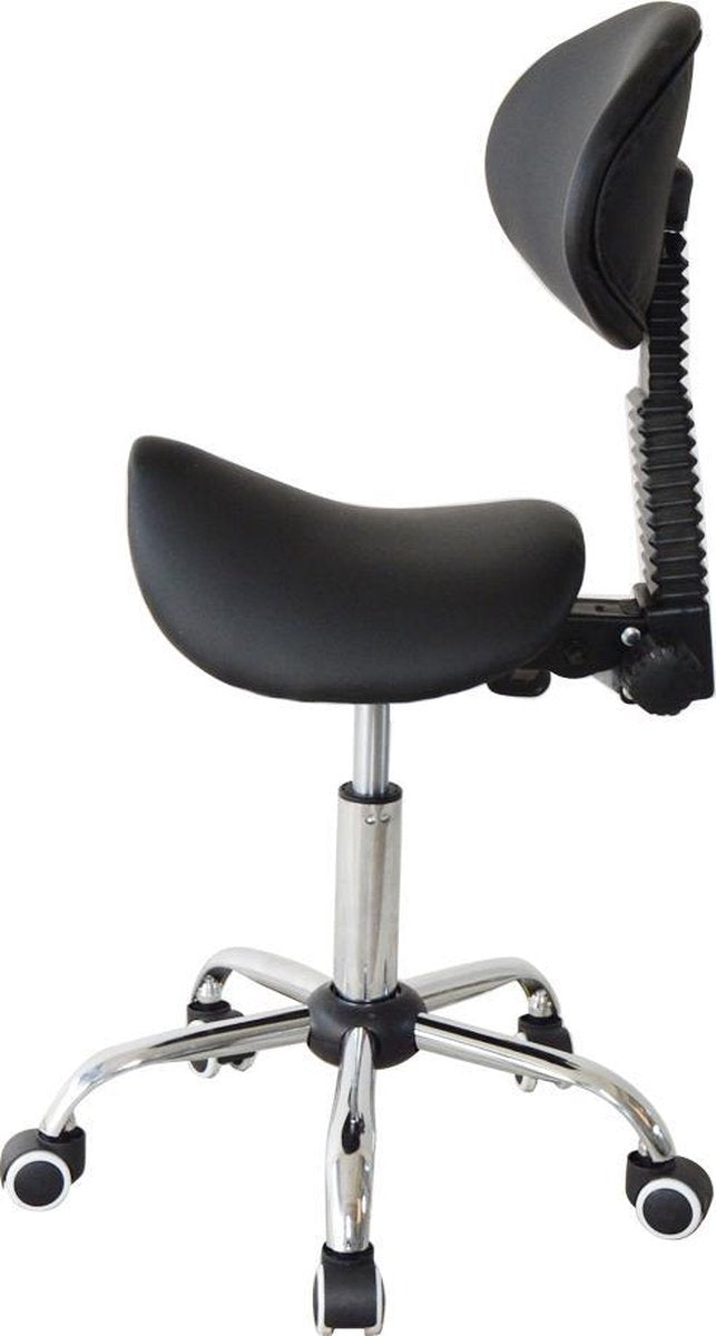 VDD Zadelkruk - Ergonomisch kantelbare rugleuning - Hoogte verstelbaar - 38x36x96cm