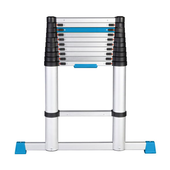 Workzone Telescopische Ladder – Soft-Close – max. 150 kg – 327 cm hoog – Zilver