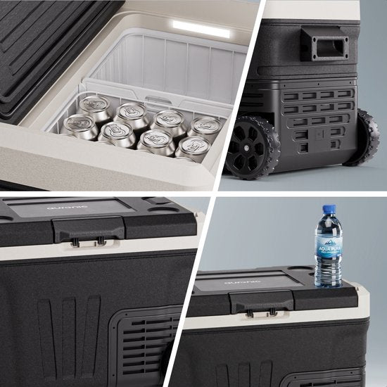 Auronic Elektrische Koelbox - Compressor - 35L - 12V en 240 volt - Camping Koelkast - Frigobox Auto - Zwart