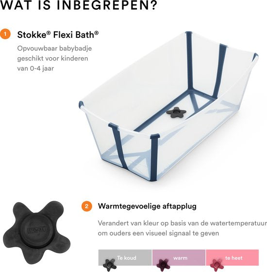 Stokke Flexi Bath Newborn - Babybad - Blauw