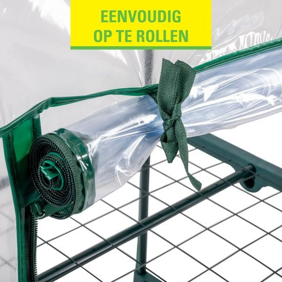Kinzo Garden - Plastic broeikas - Serre van 4 verdiepingen - 69 x 49 x 160 cm - Groen