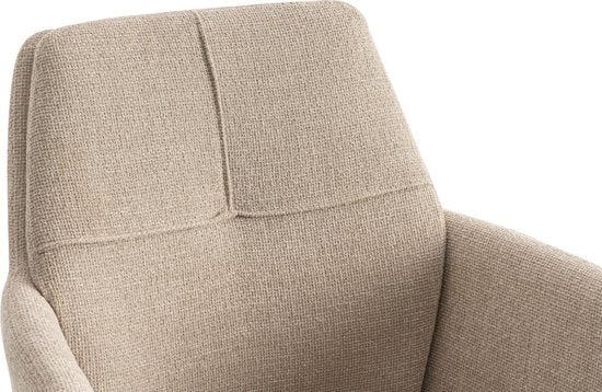Furnihaus Draaibare Eetkamerstoel Milou met armleuning Beige