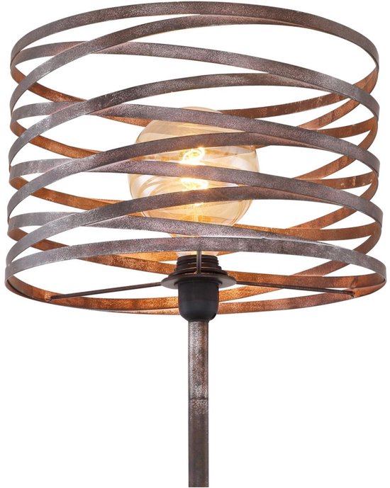 Vloerlamp MARCO Metaal 158.0cm Matt zwart | Roest E27 1-Lichts