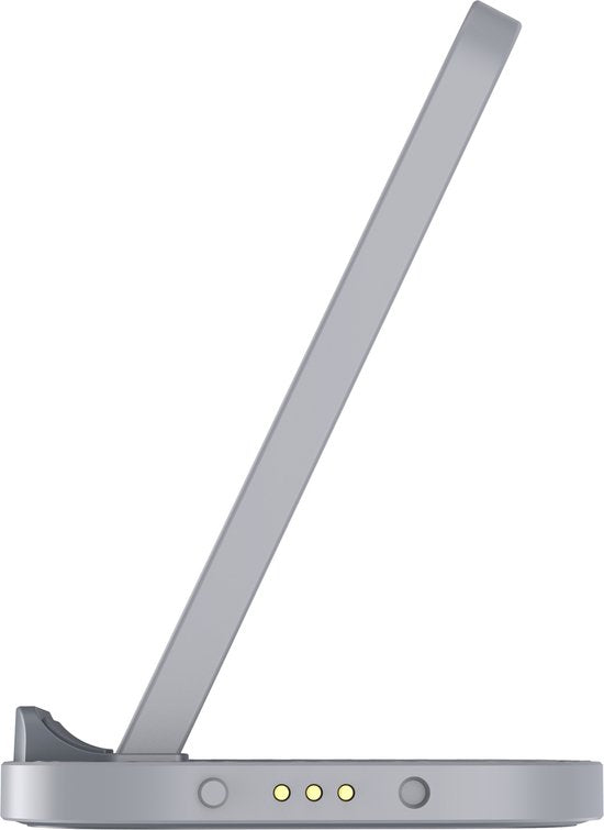 Xtorm 15W iPhone Lader met Oplaadstandaard / Draadloze Oplader iPhone / Wireless Charger - Draadloze Oplader - Geschikt voor iPhone 15 / Apple Lader / iPhone Lader Draadloos - Grijs