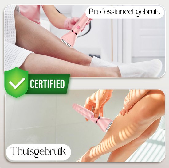 3-in-1 Ladyshave Gezicht - Oksels - Benen - Bikinilijn - Sansbeauté® - Scheerapparaat Vrouw - Ontharingsapparaat Electrisch Ontharen - Gezichtsontharing Dames - Trimmer Vrouw - Ladyshaves Bikini - USB Oplaadbaar