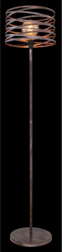 Vloerlamp MARCO Metaal 158.0cm Matt zwart | Roest E27 1-Lichts