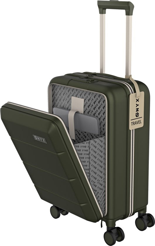 ONYX® Koffer handbagage met TSA Kofferslot Reis slot - groen