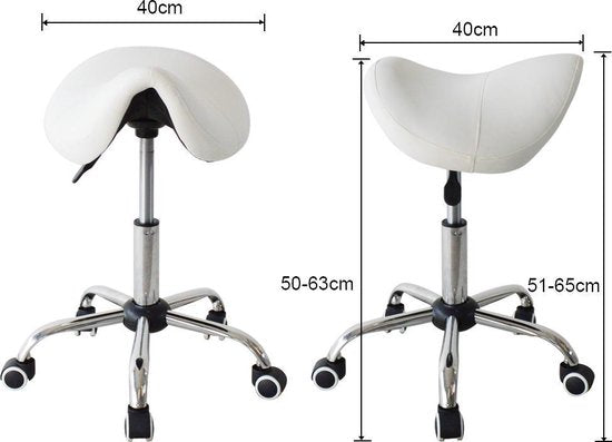 Zadelkruk ergonomisch - kapperskruk - werkkruk - tabouret - hoogte instelbaar