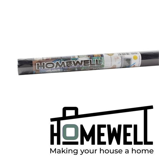Homewell Zonwerende HR Raamfolie 120x300cm - Statisch Isolerende folie met Spiegeleffect - Zwart (incl. Rakel)