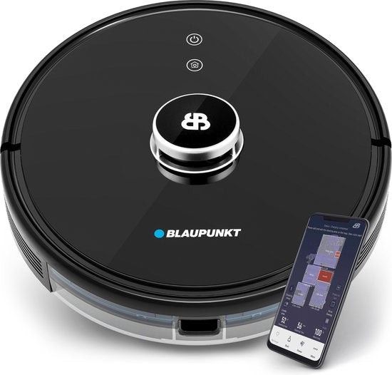 Blaupunkt Bluebot XTREME – Robotstofzuiger met dweilfunctie – 3000Pa zuigkracht – Laser navigatie – App- en spraakbediening