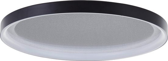 Brilliant Quito - Plafondlamp - LED 30W - 42cm - Zwart Design - Glittereffect - 3-step dim
