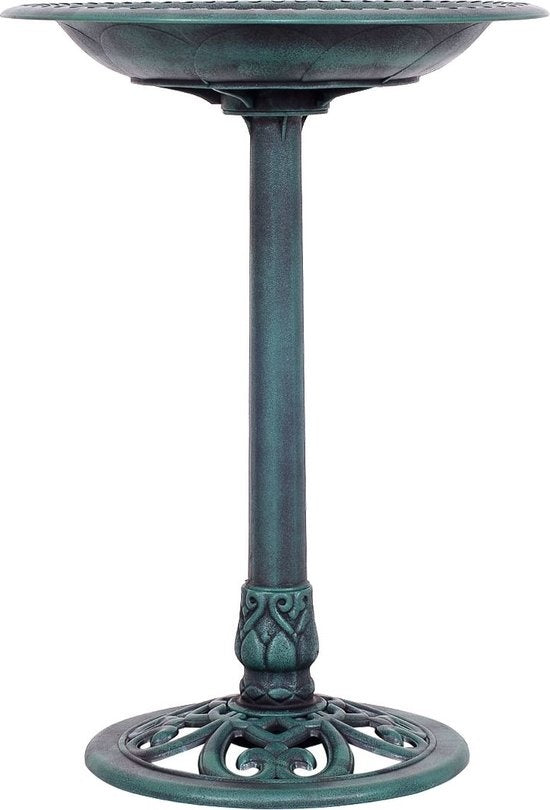 Coast Voederhuisje / Vogelbad - Vrijstaand, Vogelvoerstation, Tuin/Terras - Ø 51 x 72 cm - PP met Hars - Groen