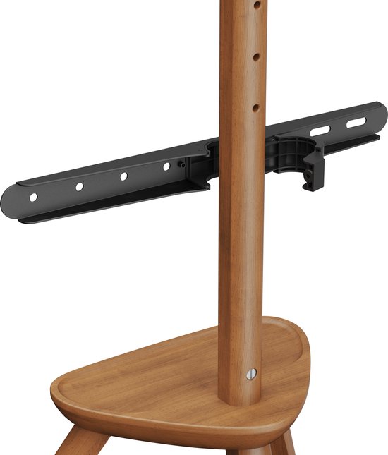 VDD TV Standaard - Vloerstandaard - Studio Statief - Schildersezel Design - Tot 65 inch - Bruin