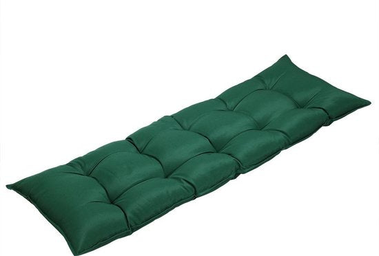 Zitbankkussen 145x45x8cm Visco Effect Indoor Outdoor Bank Groen