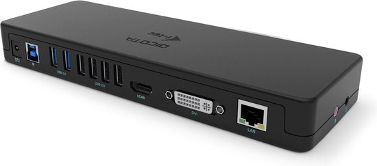 Dicota D31950 notebook dock & poortreplicator Bedraad USB Type-C Zwart
