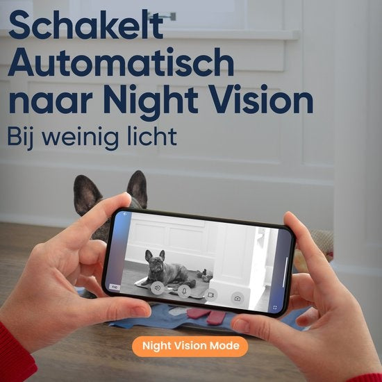 1080P Huisdiercamera met App - 360° Honden Camera - Hondencamera - Huisdier / Pet Cam - Voor Hond / Dog / Kat / Huisdieren