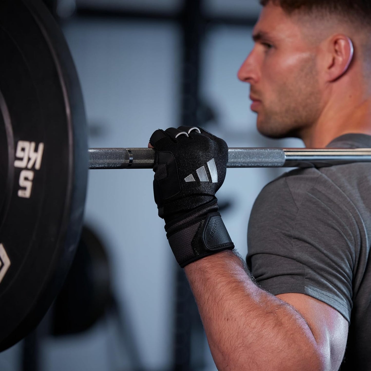 Adidas Wrist Wrap Training Gloves - Maat L - Zwart - Gepolsterd