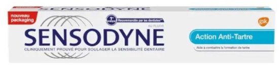Sensodyne Action Anti-Tartre Tandpasta 1-Stuk 75 ml – Wit – Gevoelige Tanden & Anti-Tandsteen