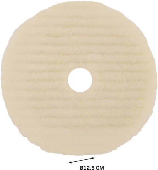 VONROC Wollen Polijstschijven - Ø 125mm – 3 stuks