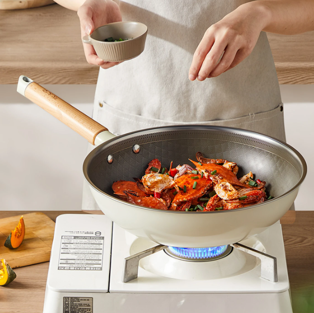 Cooker King Titanium Keramische Wok - Wit - 30 cm