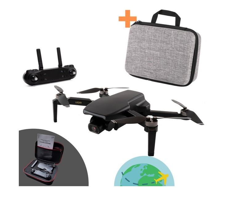 Xorizon XZ96 4K GPS drone - 4K camera - Drone met camera - Drone met GPS - Mini Drone - Brushless motoren - 50 minuten vliegtijd - 1 KM bereik - 5GHz Wifi FPV - incl. Travelcase - Geen vliegbewijs nodig - 242 gram - 2 accu's meegeleverd - Zwart