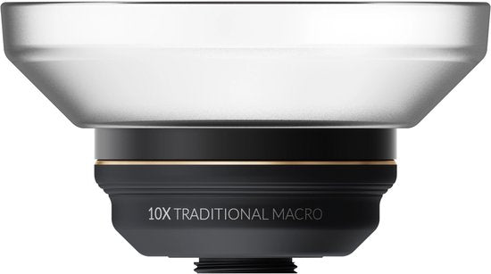 Shiftcam LensUltra 10x Traditionele Macrolens – Sterk vergrote close-up shots – Scherpe focus met toegevoegde scherptediepte – Tot 25x detailopname voor extreme close-ups - Zwart
